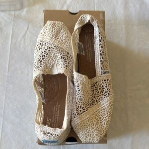 Toms Natural Morocco Crochet Flat